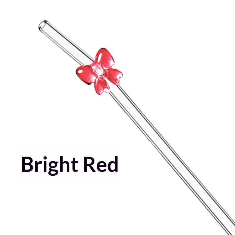 1Pc 8Mm Glass Straw, Reusable Drinking Straws Cute Butterfly Heat-Resistant Straw For Festival Party Wedding Cocktail Bar Beachs