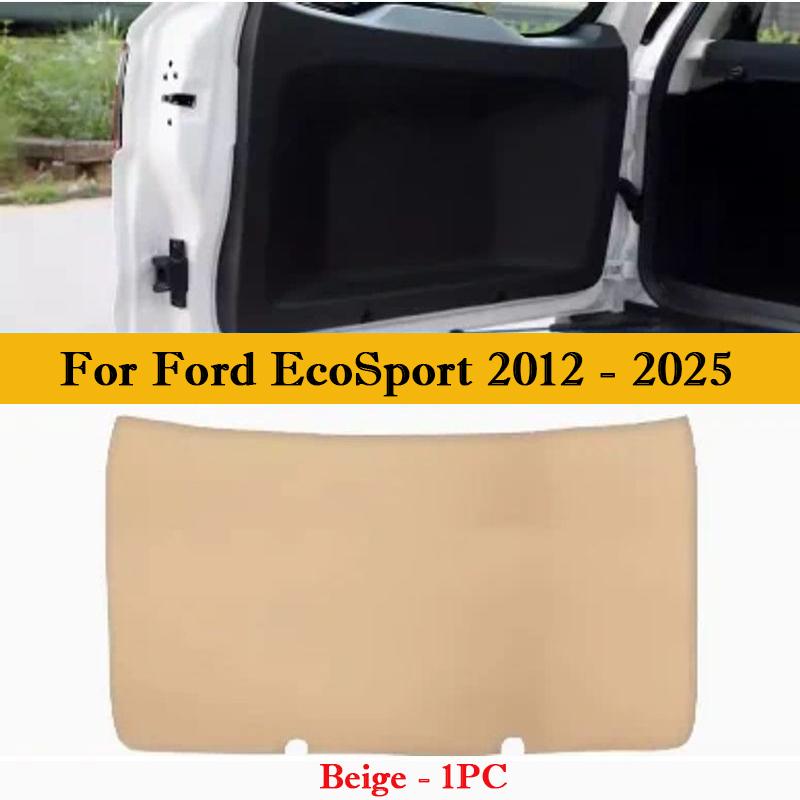 Car Trunk Door Leather Anti Kick Pad Tailgate Protective Mat Interior Cargo Liner For Ford Kuga 2019-2026 EcoSport 2012-2026