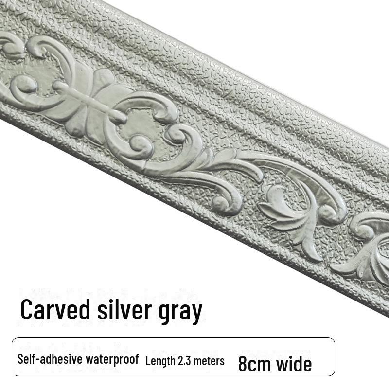 Selbstklebender 3D-Dekoraufkleber für Wände, Sockelleisten und Ecken, wasserdichter und kollisionssicherer Streifen.