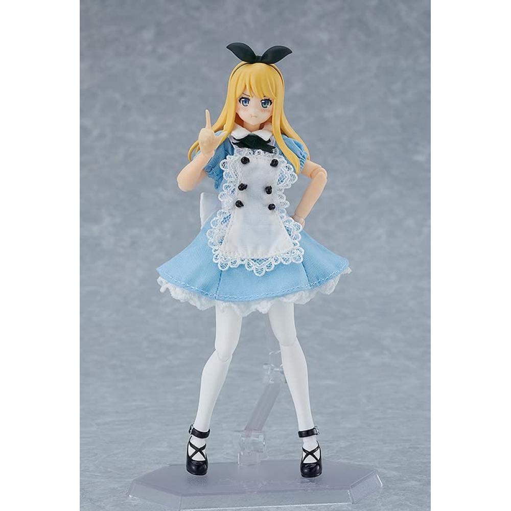 Figma Styles Weiblicher Körper [Alice] mit One Piece + Schürze Koordination Nicht maßstabsgetreue, bemalte, bewegliche Figur aus Kunststoff