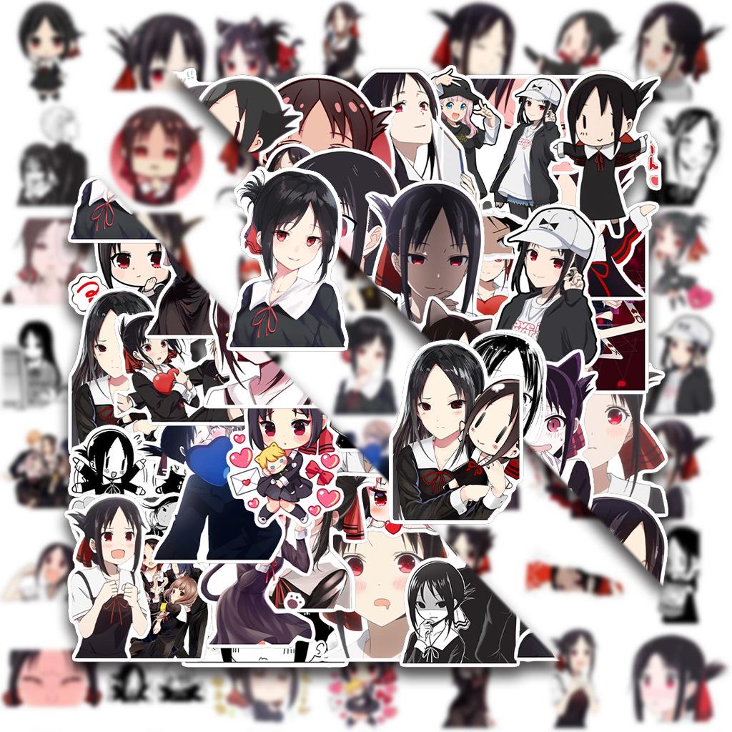 54-Piece Japanese Anime Manga Graffiti Stickers for Suitcases, Skateboards, Water Cups, and Notebooks