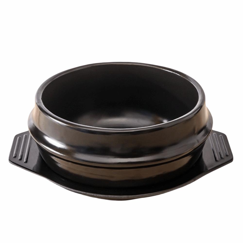 

Thickened Korean Stone Pot High Temperature Korean Cuisine Casserole Commercial Use 800ml