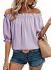 Camicia Bardot con Volant - Nuovi Arrivi Primavera/Estate 2026 per Donna - Stile Europeo & Americano