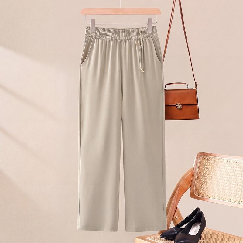 Yuzhaolin Women s High-Waist Wide-Leg Pants 5XL