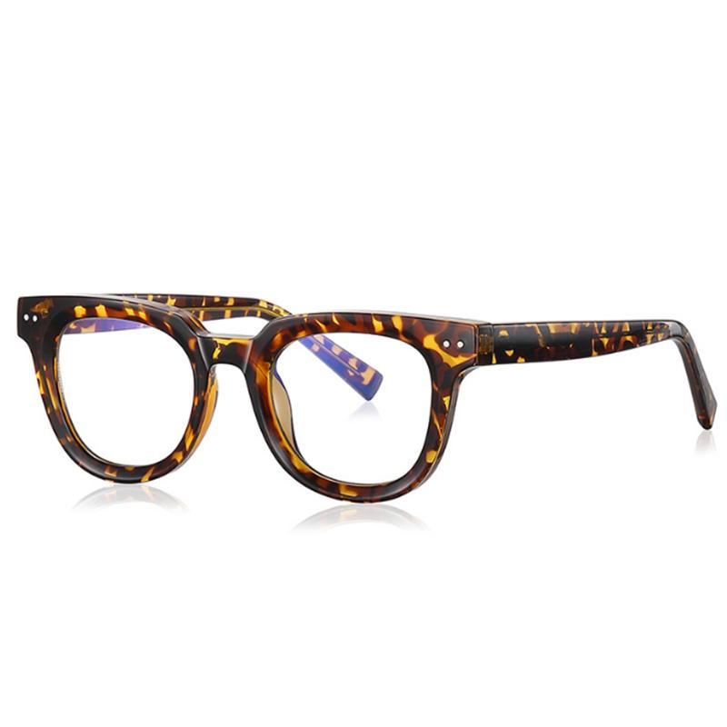 Retro Flat Top Glasses Acetate CP Core Minimalist Optical Frame Prescription Eyeglasses Simple Nail Design