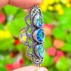 Swiss Blue Topaz Gemstone Handmade 925 Sterling Silver Jewelry Ring Size 7 Z3q83