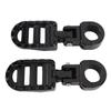 1 Pair Motorcycle Foot Peg Aluminum Alloy Enhanced Comfort Adjustable Angle Foot Peg Footrest for Motorbike with 1in