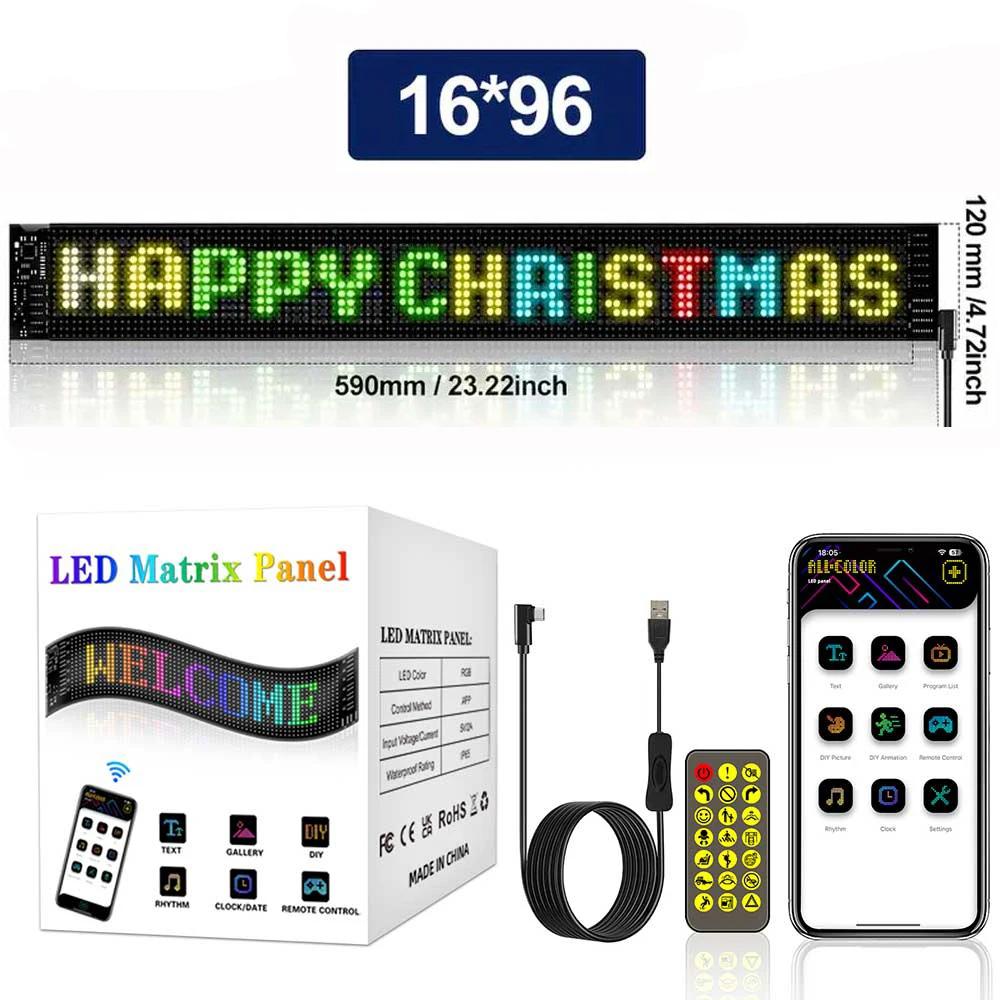 Truck Car APP Programmable Eye LED Windshield Remote Display Flexible Matrix Pixel Panel Animated Screen Scrolling Text Board