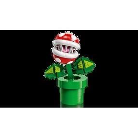 Lego super mario 71426 plante piranha, figurine articulée avec tube et 2 pièces, maquette pour adultes, idée cadeau