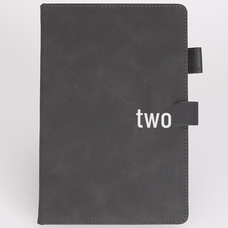 A5 Lambskin Business Notebook with Buckle & Custom Logo for Office Meetings