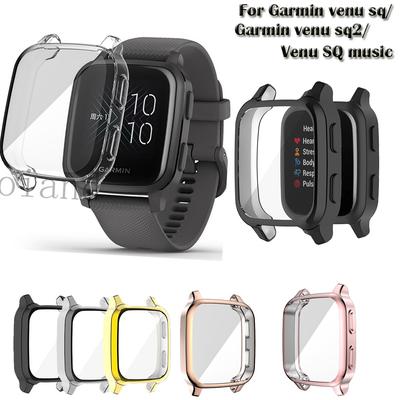 Full Protective Case Cover Shell For Garmin Venu SQ /venu Sq2/ Venu Sq Music Smart Screen Protector Accessories Plating Soft TPU