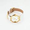 Women's White Marble-patterned Waterproof Watch, 33mm, Gold, Popular Brand NUWL CROCE DOT STONEWHITE