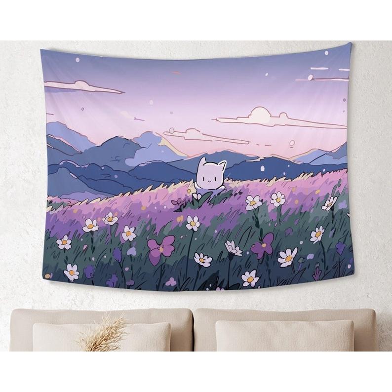 flowers tapestry