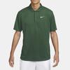 Nike Polo cu mânecă scurtă sport casual Dri-Fit Court Solid cu uscare rapidă pentru bărbați, topuri, verde-molid DH0858-323