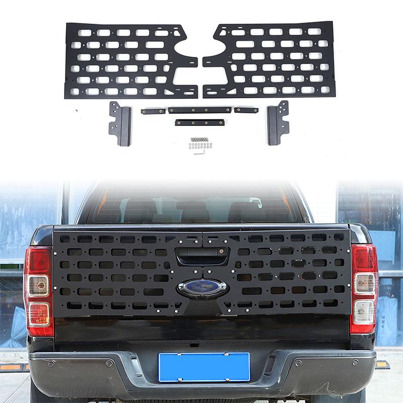 

For Ford Ranger 2015-2026 Aluminum Alloy Car Tailgate Outer Tool Hanging Plate Multifunctional Storage Hanging Rack Accessories чёрный