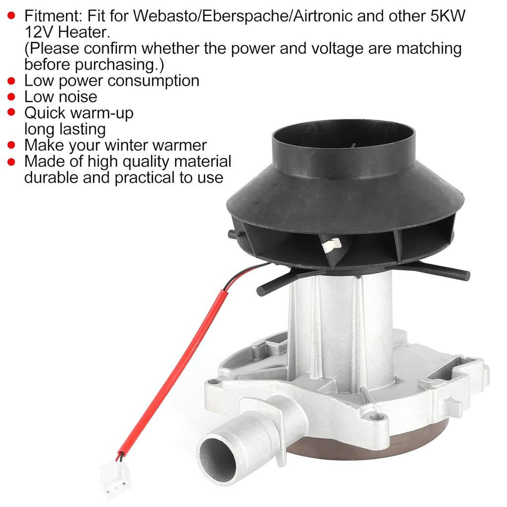 Blower Motor Assembly 5KW 12V Combustion Air Fan Heater for Webasto Eberspache Airtronic