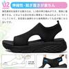 MERPHINE Office Sports Walking Knit Stylish Thick Comfortable for Summer Women's Sandals, Sandals, Sandals, Mesh, Sole, Breathable, Lightweight,