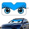 1PC Cute Girl Car Eyes Car SunShade Windshield Foldable Three-layer Insulation Sunshade By Suction Cup Blocks UV Rays Sun