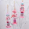 Pink Dessert-Style Nutcracker Ornament Set