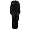 Women's Hooded Pajama with Zipper - Warm Plush Sleepwear