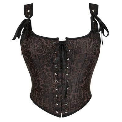 JYL Zippered Shoulder Strap with Chest Support, Gathering Palace Shaped Top