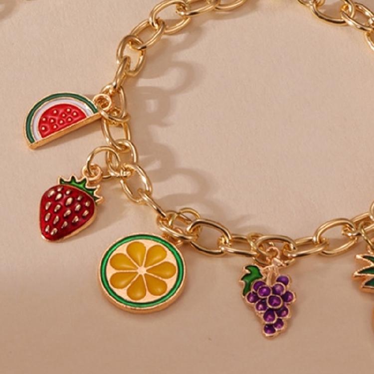 Stilvolle Armbänder mit Fruchtmotiv sorgen für Komfort Trendige Armbänder und Halskettenanhänger Armband Perfekt für den Alltag und Partys