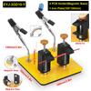 NEWACALOXSoldering Helping Hands Third Hand Tool with Magnetic Base Adjustable Metal Circuit Board Holder for PCB Welding Repair