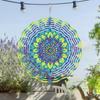 Phoenix Garden Wind Spinner Metal Hanging Decor for Outdoor Spaces Vibrant Mandala Design Rustic Country Style Thanksgiving Christmas