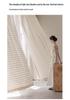 Vintage Plaid Sheer Linen Curtains for Living Room & Bedroom - Light-Permeable, High-End Feel, New Style for Balcony Windows
