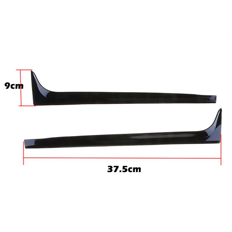 2PCS For Volkswagen VW Polo MK5 2011-2017 Rear Window Deflector Wing Side Spoilers Canard Splitter Sticker Cover Car