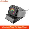 Aluminum Charger Stand for Apple Watch Dock Station Charging Holder for iWatch Ultra 1 2/10/9/SE/8/7/6/5/4/3/2/1 Silicon Bracket