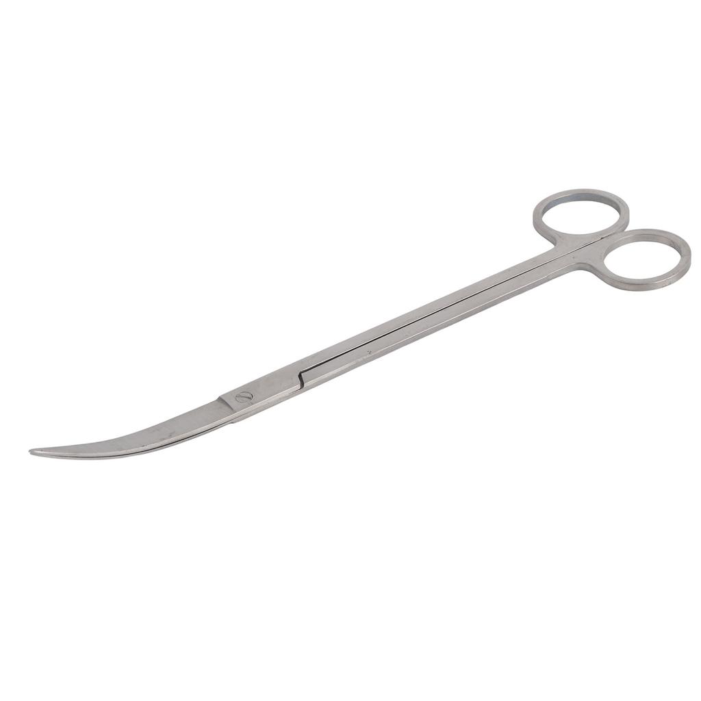 1PC Professional Stainless Steel Aquatic Plant Tongs Scissors for Aquarium Fish Tank(Curved )