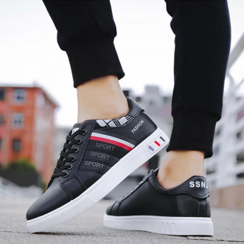 Adidași Bărbați Pantofi Casual Albi Pantofi Bărbați Respirabili Toamnă Exterior Balerini Ușori Pantofi Vulcanizați de Modă Tenis Masculino