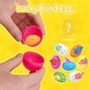 AEE4-Prefilled Easter Eggs With Dinosaur Inside, 24 PCS Easter Basket Stuffers Fillers For Easter Egg Hunt, Toddler