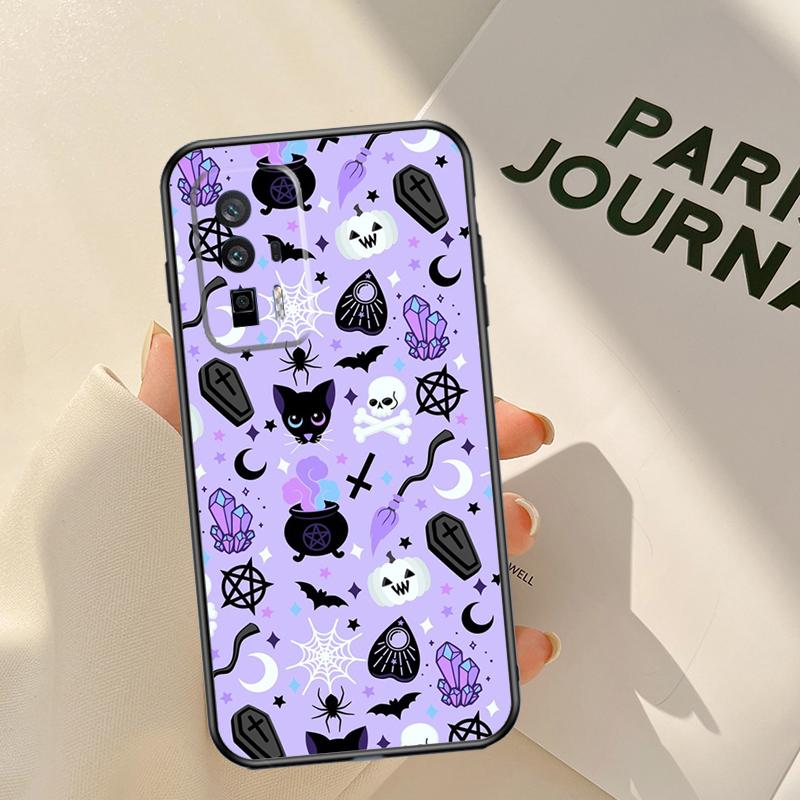 Girly Pastel Witch Goth Case For Xiaomi 14 15 Ultra 13T 14T 15T Pro 17 Pro Max POCO X7 Pro X3 X5 X6 F5 F6 F7 F8 Coque