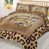 Leopard Print Animal Skin Texture Dressing Table Duvet Cover With Pillow Case Bedding Set Quilt Cover Double Bed Home Textile