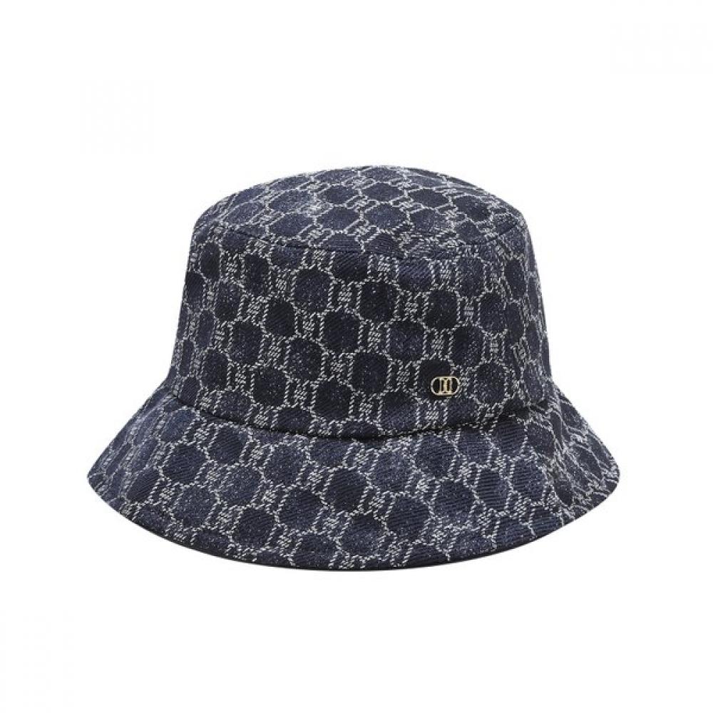 

Daks Navy Logo Pattern Cotton Blend Denim Bucket Hat Dbhe4fp25n2 Single option