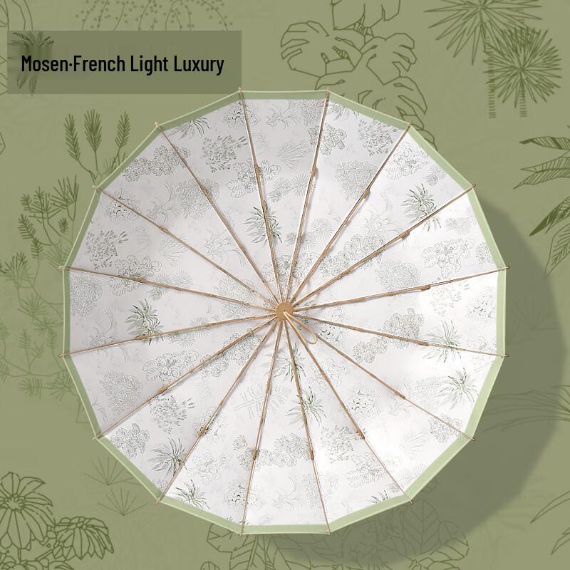 Xuriing 16-Rib Manual Three-Fold All-Weather Umbrella