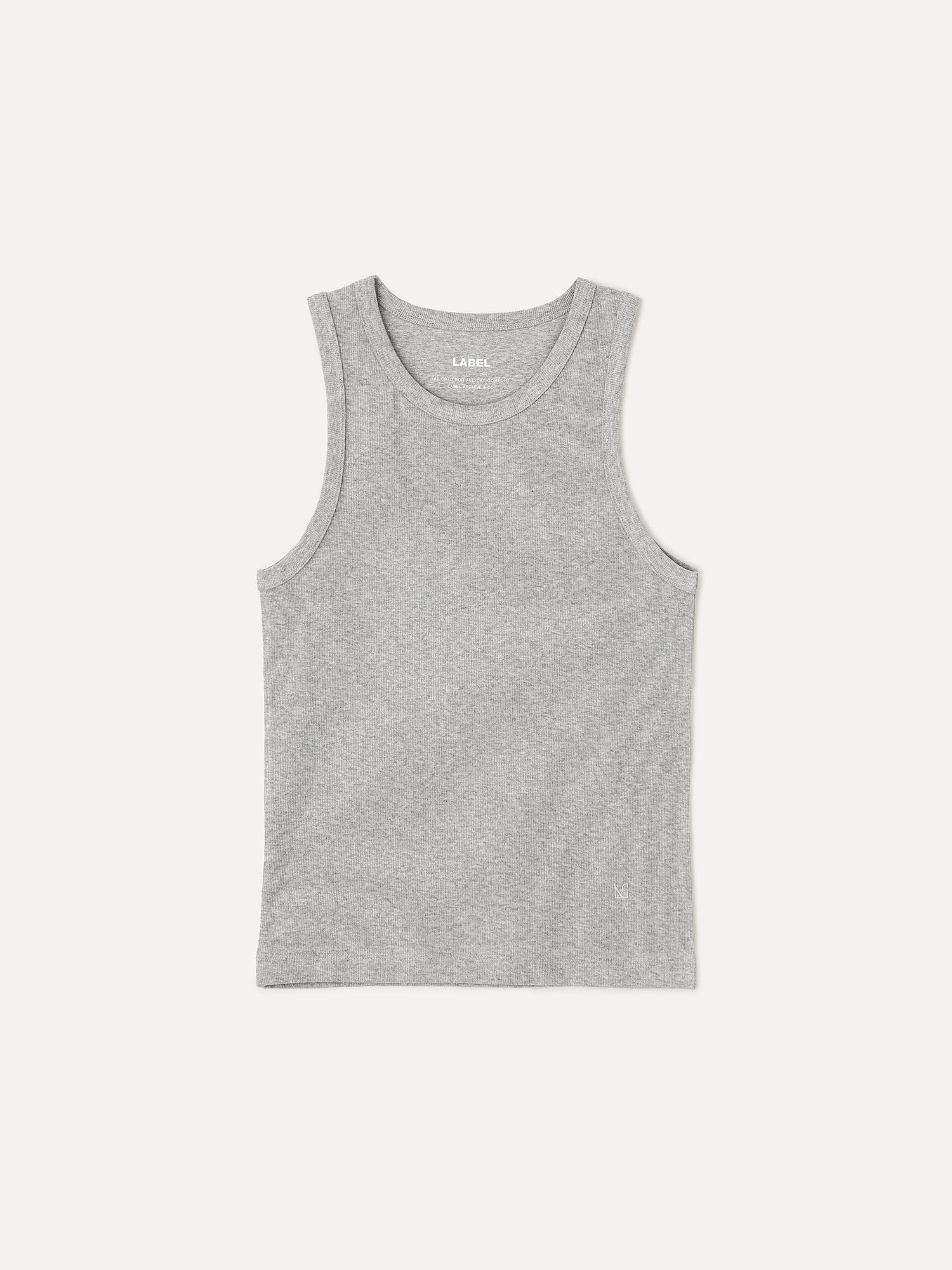 Label Archive W Oura Compact Rib Tank Melange Gray 1