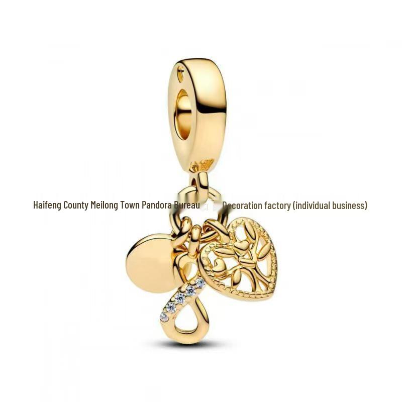 Panjia Srebro S925 Uroczy Kreskówkowy Anime Koralikowy Wisiorek Bransoletka Akcesoria