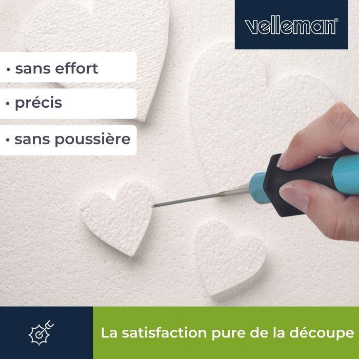 Découpeuse à fil chaud 3-en-1 - Velleman - 8W - 3 embouts interchangeables - Chauffe en 10 secondes - Filaire