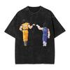No Pain No Gain Saiyan Goku Dragon Ball T Shirts Hip Hop Washed Oversize TShirt Anime Vintage Men Women Tops Streetwear Tees