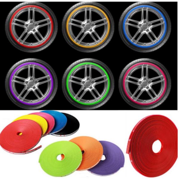 Buy 1pcs Rim Cover Ring Tire Glue Sticker Auto Accessories Car Wheel