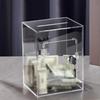 Acrylic Money Saving Box Locking Transparent Savings Jar
