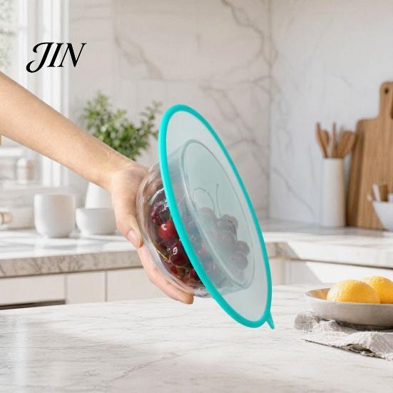 Silicone Bowl Cover Cover, Reusable Multi-Size Food Storage Lids Set, Dishwasher Covers Safe Eco-Friendly Fresh for Bowls Cups Mugs Jars Protector
