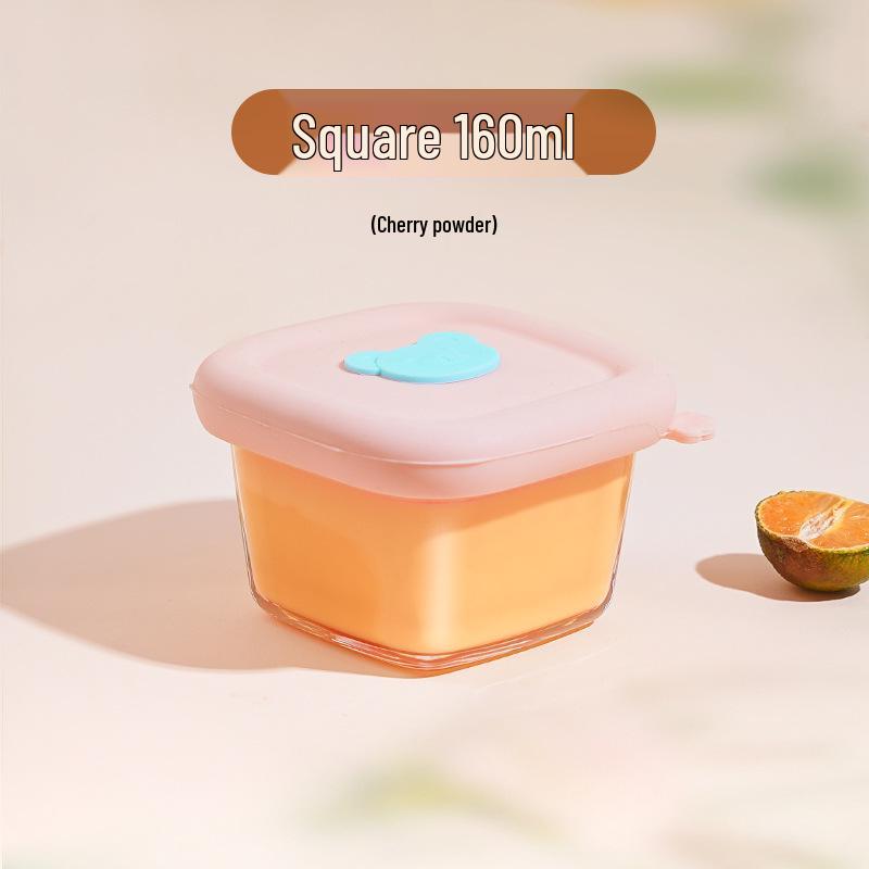 Infant Glass Food Storage Bowl with Lid – Ideal for Egg Custard & Rice Portions