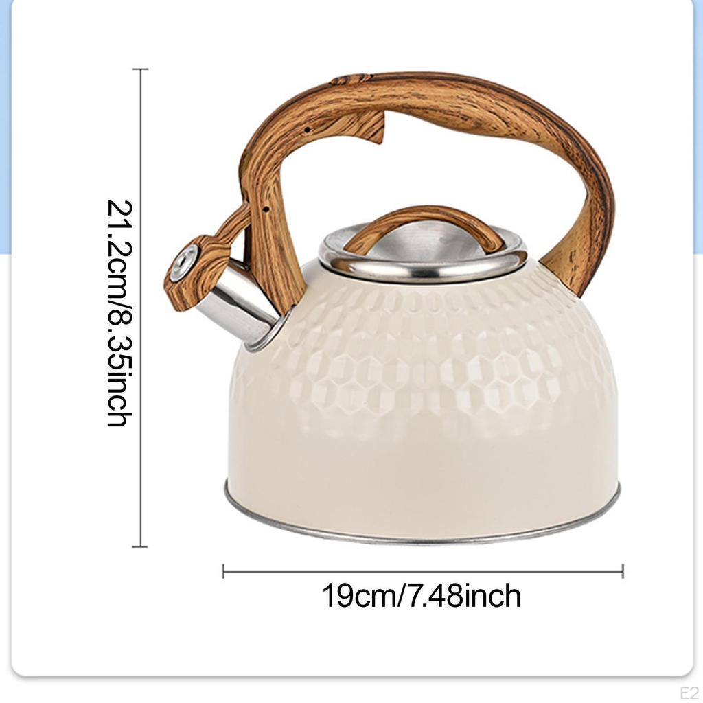 2,5L Teekessel für Herdplatte Wasserkessel für Herdplatte Leicht zu reinigen Elegant für Küchendekor Mehrzweck