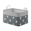 Foldable Fabric Storage Basket Medium Size 35x25x20cm with Handles for Organizing Household Items Durable and Lightweight Design