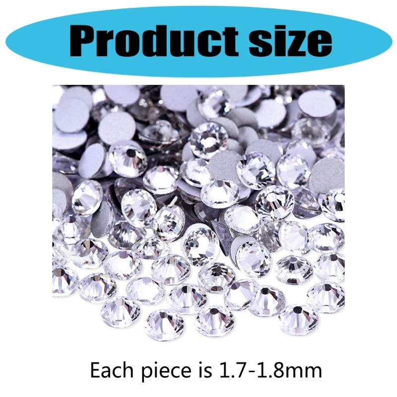 Pack of 1440 Assorted Crystals Beads With Storage Container Ideal for Craft and Artistics Projects