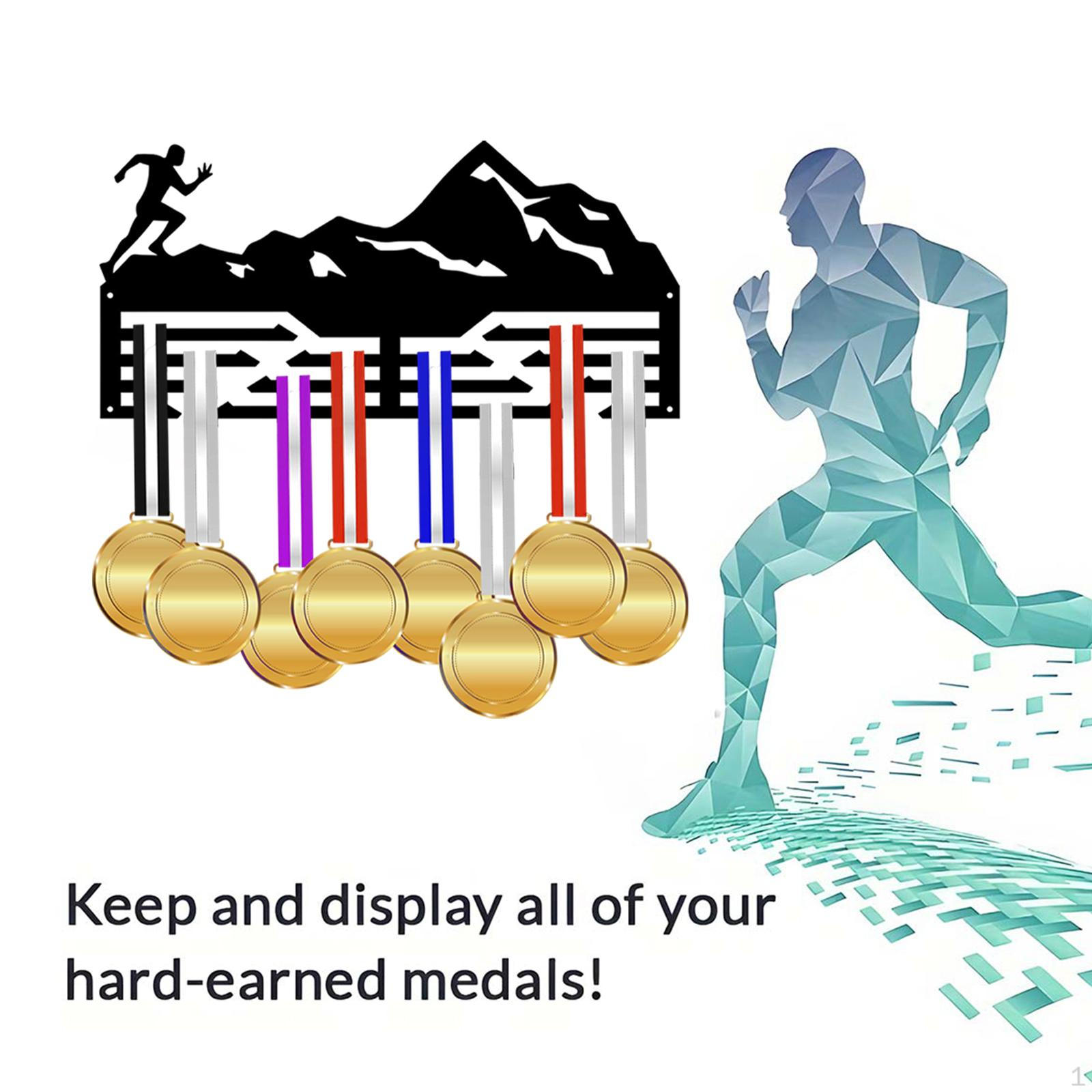 

Тримач, Настінна стійка для спортивних нагород, Організатор бігових медалей Style C